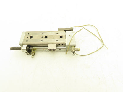 SMC MXQ20L-75BSR Pneumatic Air Slide Table End Lock Cylinder 20mm x 75mm Stroke