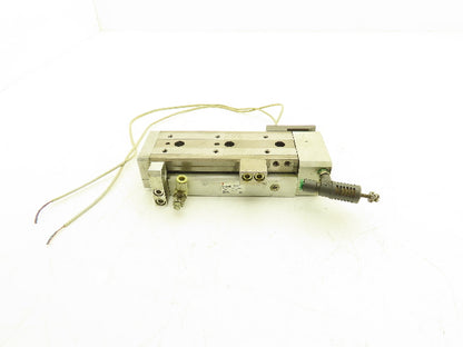 SMC MXQ20L-75BSR Pneumatic Air Slide Table End Lock Cylinder 20mm x 75mm Stroke