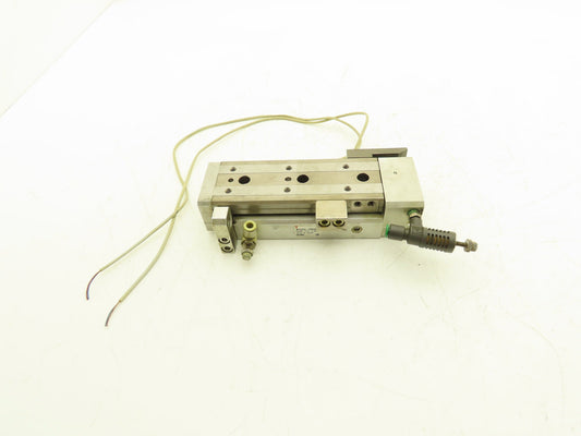 SMC MXQ20L-75BSR Pneumatic Air Slide Table End Lock Cylinder 20mm x 75mm Stroke