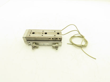 SMC MXQ20L-75 Pneumatic Air Slide Table Guided Cylinder 20mm Bore 75mm Stroke