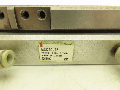 SMC MXQ20-75 Pneumatic Air Slide Table Guided Cylinder 20mm Bore 75mm Stroke