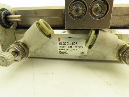 SMC MXQ20L-50B Pneumatic Air Slide Table Guide Cylinder 20mm Bore 50mm Stroke