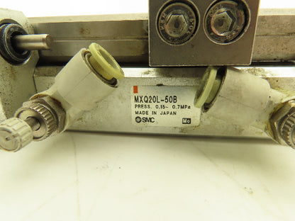 SMC MXQ20L-50B Pneumatic Air Slide Table Guide Cylinder 20mm Bore 50mm Stroke