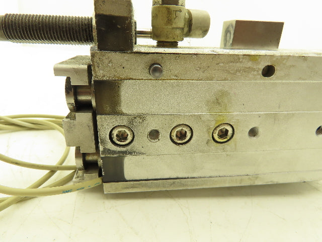 SMC MXQ20L-50BSR Pneumatic Air Slide Table End Lock Cylinder 20mm x 50mm Stroke