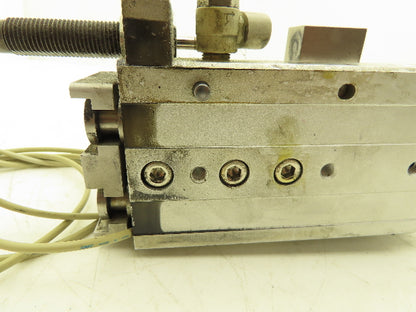 SMC MXQ20L-50BSR Pneumatic Air Slide Table End Lock Cylinder 20mm x 50mm Stroke