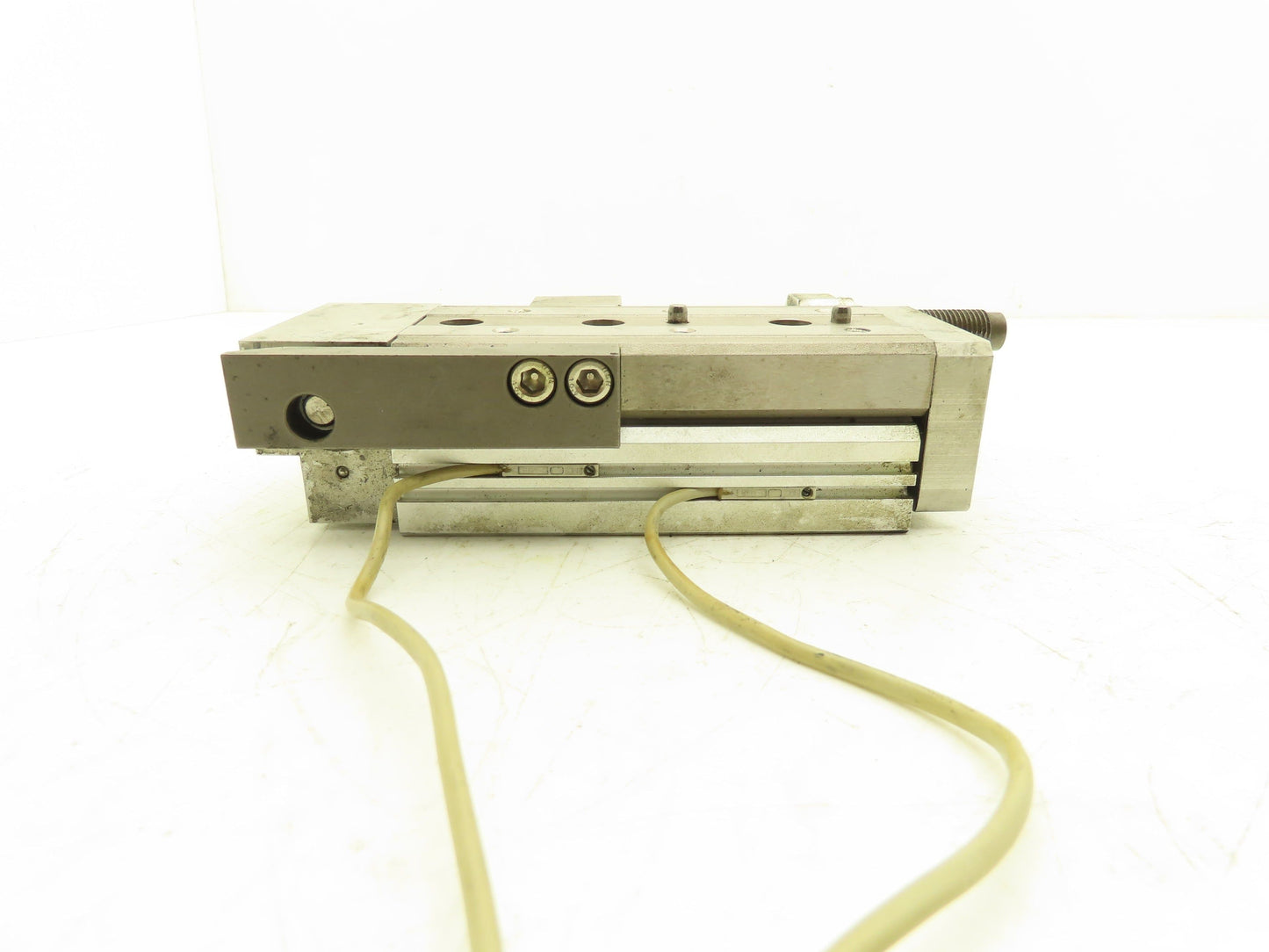 SMC MXQ20L-50BSR Pneumatic Air Slide Table End Lock Cylinder 20mm x 50mm Stroke