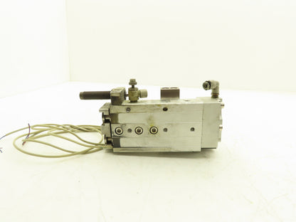 SMC MXQ20L-50BSR Pneumatic Air Slide Table End Lock Cylinder 20mm x 50mm Stroke