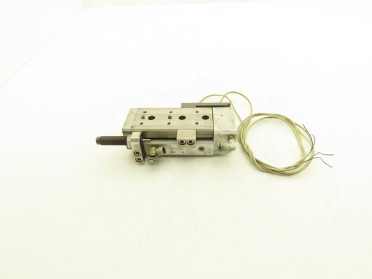 SMC MXQ20L-50BSR Pneumatic Air Slide Table End Lock Cylinder 20mm x 50mm Stroke