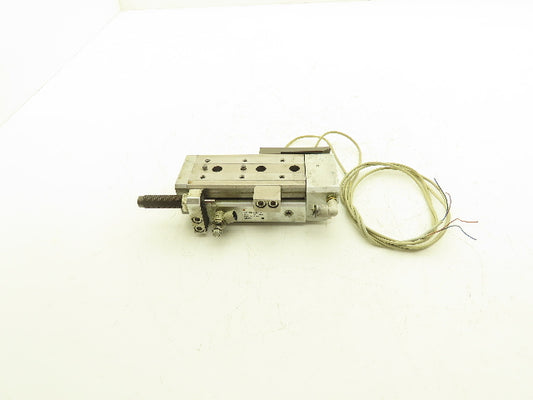 SMC MXQ20L-50BSR Pneumatic Air Slide Table End Lock Cylinder 20mm x 50mm Stroke