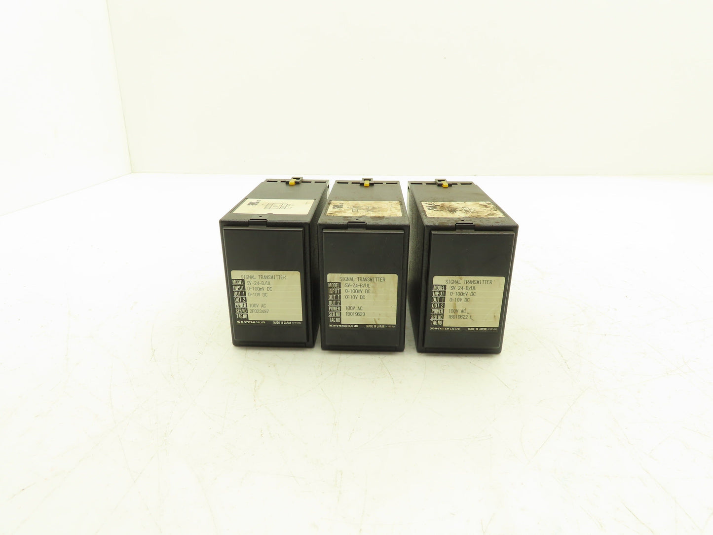M-System SV-24-B/UL Signal Transmitter 0-100mVDC In 0-10VDC Out Lot of 3