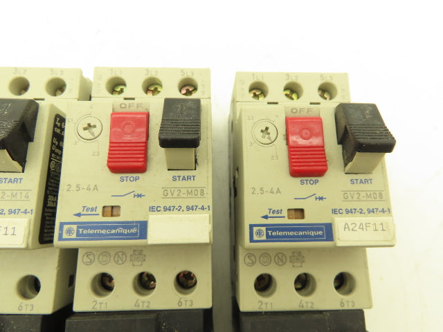 Telemecanique GV2 Contactor Manual Motor Starter 2.5-4A 6-10A Mixed Lot of 12