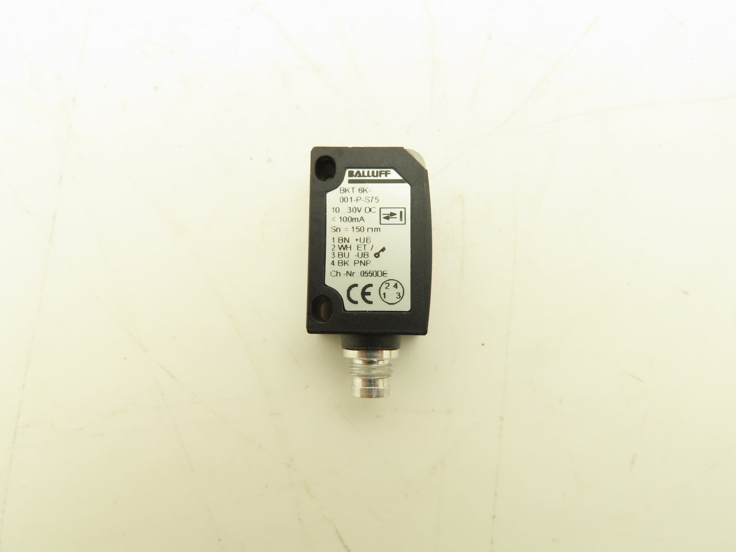 Balluff BKT 6K001-P-S75 Contrast Sensor 10-30VDC <100mA PNP