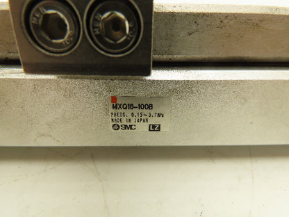 SMC MXQ16-100B Pneumatic Air Slide Table Guide Cylinder 16mm Bore 100mm Stroke