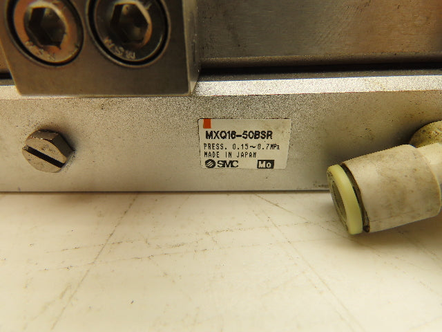 SMC MXQ16-50BSR Pneumatic Air Slide Table End Lock Cylinder 16mm x 50mm Stroke