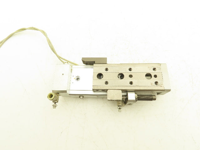 SMC MXQ16-50BSR Pneumatic Air Slide Table End Lock Cylinder 16mm x 50mm Stroke