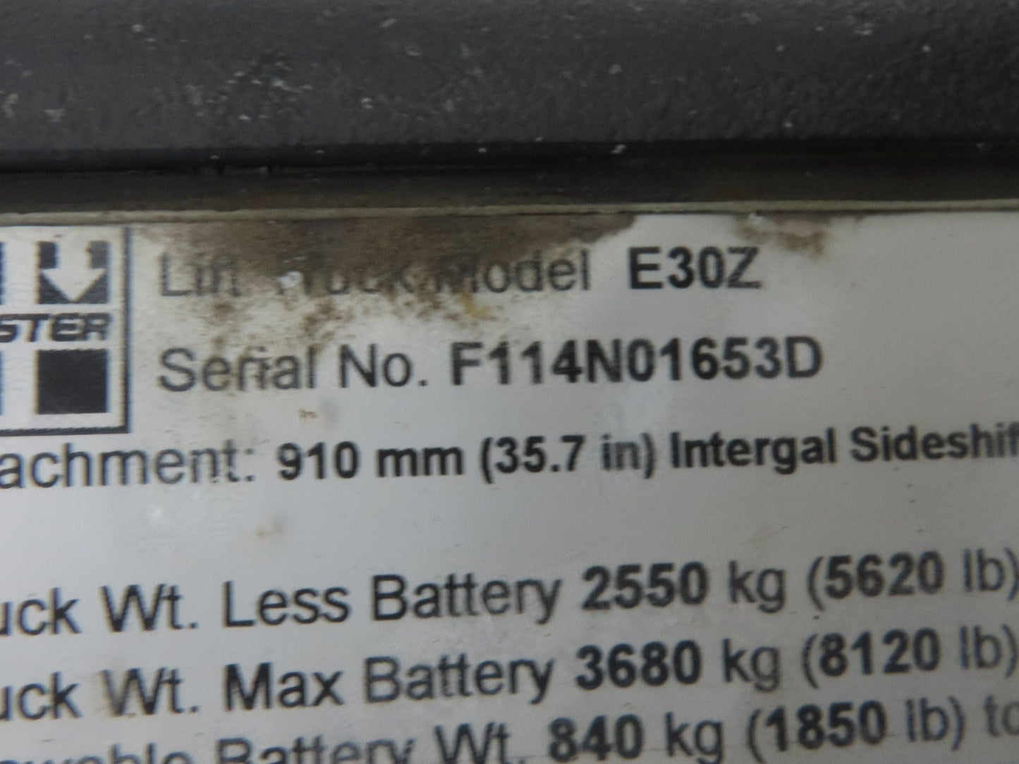 Hyster E30Z Forklift Steering Wheel Column with Sensors Hand Knob 12"