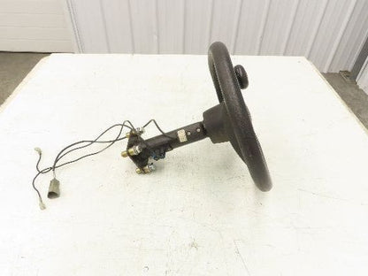 Hyster E30Z Forklift Steering Wheel Column with Sensors Hand Knob 12"