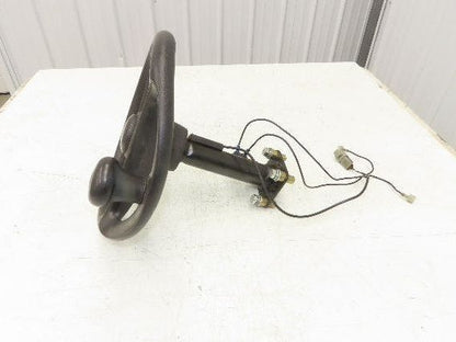 Hyster E30Z Forklift Steering Wheel Column with Sensors Hand Knob 12"