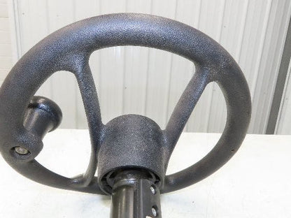 Hyster E30Z Forklift Steering Wheel Column with Sensors Hand Knob 12"