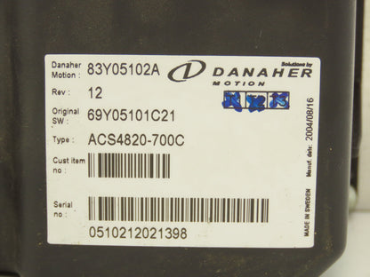 Danaher Motion ACS4820-700C Motor Controller 48V From Hyster Forklift