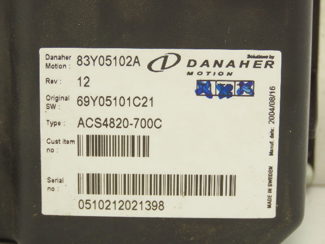 Danaher Motion ACS4820-700C Motor Controller 48V From Hyster Forklift