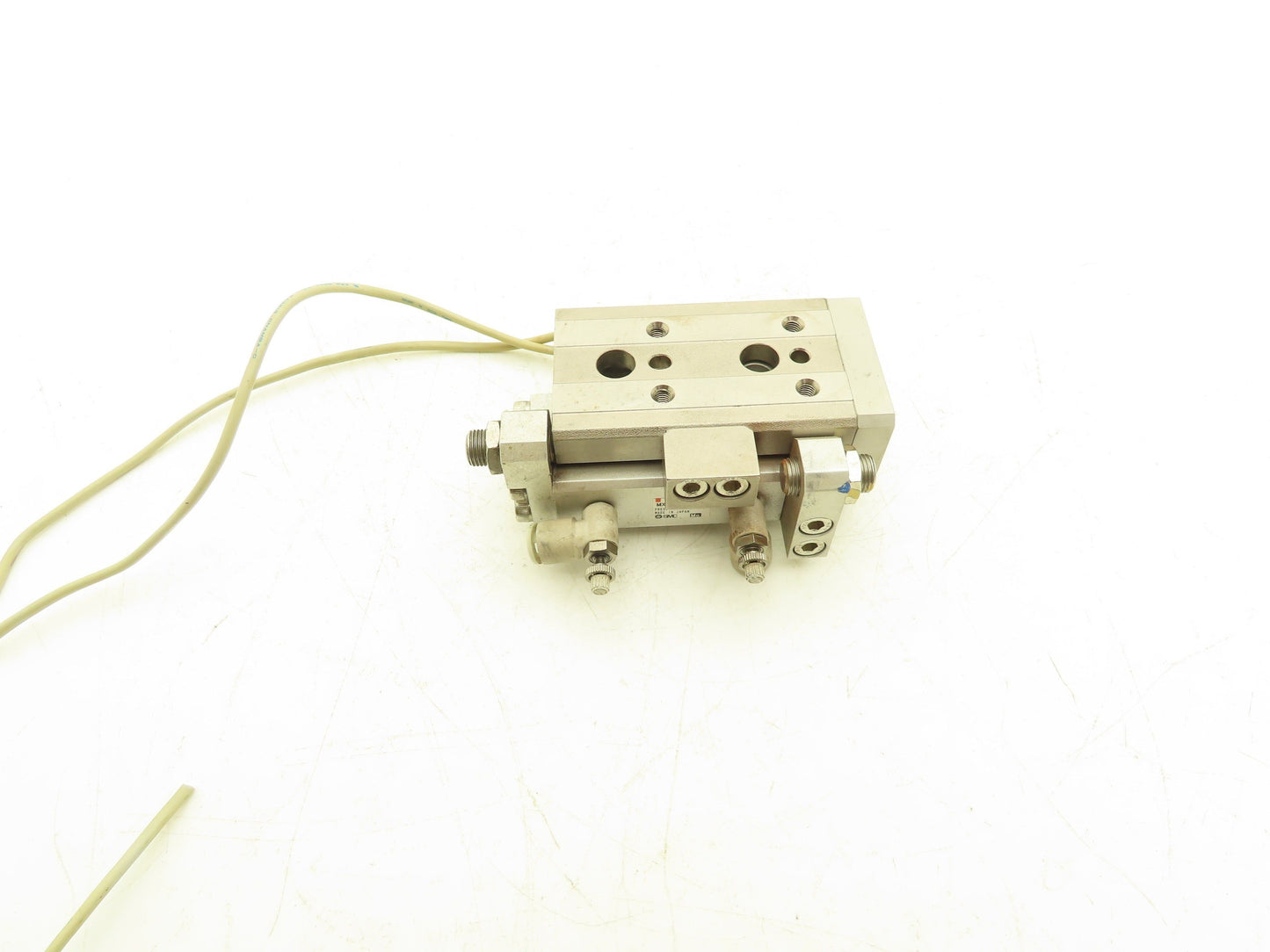 SMC MXQ16-10C Pneumatic Air Slide Table Cylinder w/Stops 16mm Bore 10mm Stroke