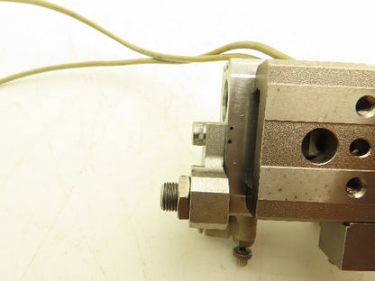 SMC MXQ16-10C Pneumatic Air Slide Table Cylinder w/Stops 16mm Bore 10mm Stroke