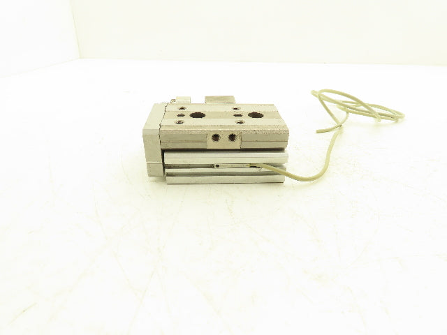 SMC MXQ16-10CS Pneumatic Air Slide Table Cylinder w/Stop 16mm Bore 10mm Stroke