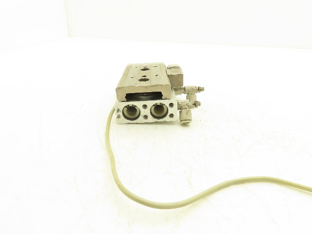 SMC MXQ16-10CS Pneumatic Air Slide Table Cylinder w/Stop 16mm Bore 10mm Stroke