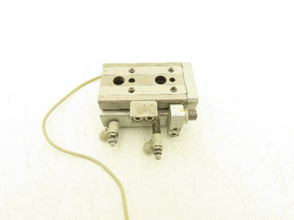 SMC MXQ16-10CS Pneumatic Air Slide Table Cylinder w/Stop 16mm Bore 10mm Stroke