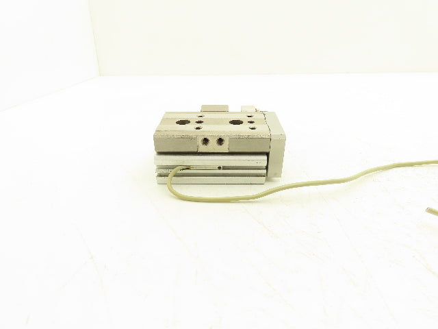 SMC MXQ16L-10CS Pneumatic Air Slide Table Cylinder w/Stop 16mm Bore 10mm Stroke