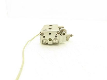 SMC MXQ16L-10CS Pneumatic Air Slide Table Cylinder w/Stop 16mm Bore 10mm Stroke