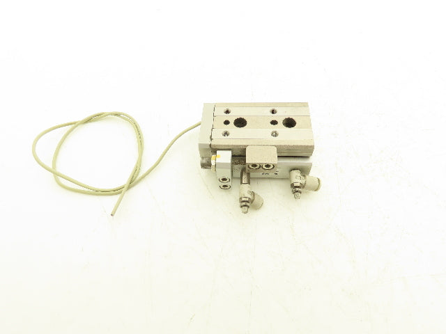 SMC MXQ16L-10CS Pneumatic Air Slide Table Cylinder w/Stop 16mm Bore 10mm Stroke