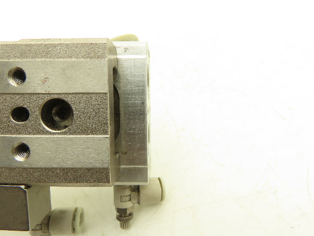 SMC MXQ16L-10CS Pneumatic Air Slide Table Cylinder w/Stop 16mm Bore 10mm Stroke