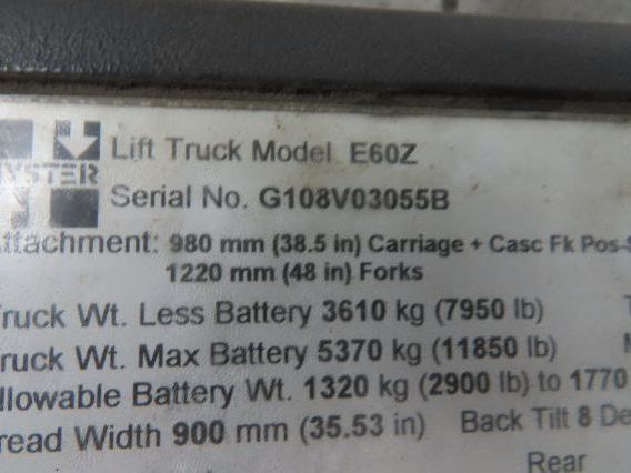 Hyster E60Z Forklift Steering Wheel with Sensors Forward Reverse Control