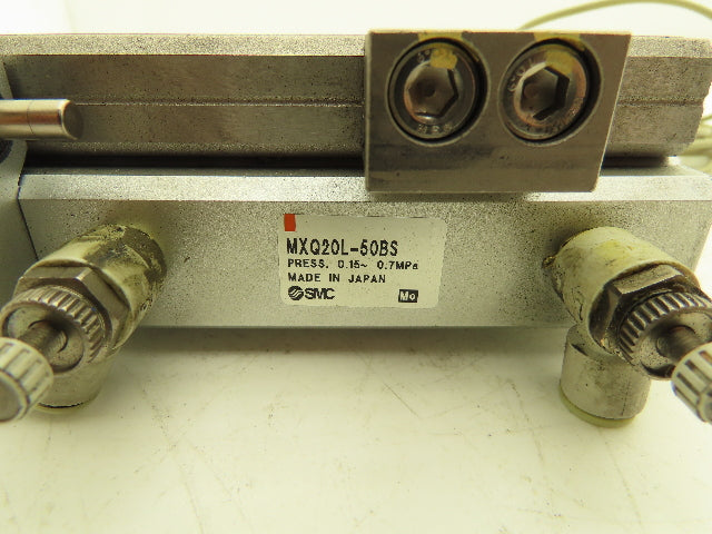 SMC MXQ20L-50BS Pneumatic Air Slide Table Guide Cylinder 20mm Bore 50mm Stroke