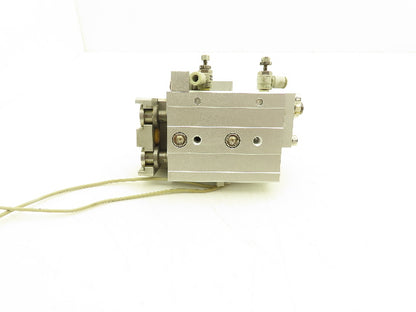 SMC MXQ25L-20A Pneumatic Air Slide Table Cylinder w/Stops 25mm Bore 20mm Stroke