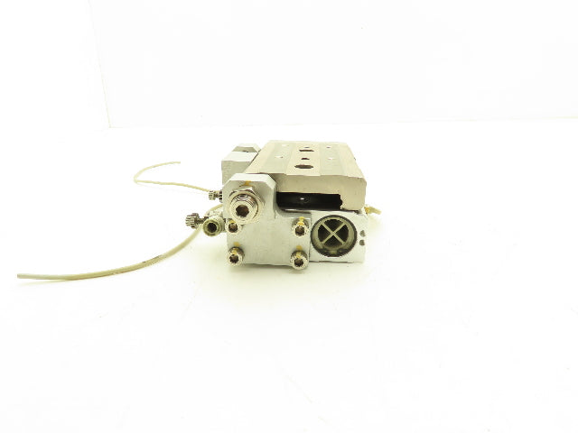 SMC MXQ25L-20A Pneumatic Air Slide Table Cylinder w/Stops 25mm Bore 20mm Stroke