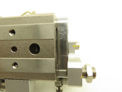 SMC MXQ25L-20A Pneumatic Air Slide Table Cylinder w/Stops 25mm Bore 20mm Stroke