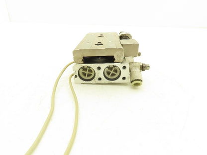 SMC MXQ20-40B Pneumatic Air Slide Table Cylinder w/Shock 20mm Bore 40mm Stroke