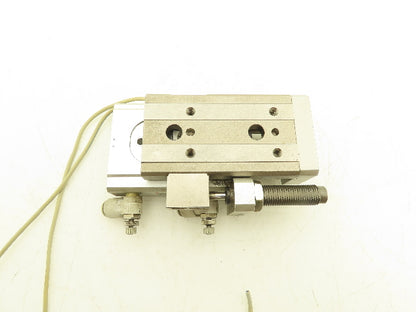 SMC MXQ20-40B Pneumatic Air Slide Table Cylinder w/Shock 20mm Bore 40mm Stroke