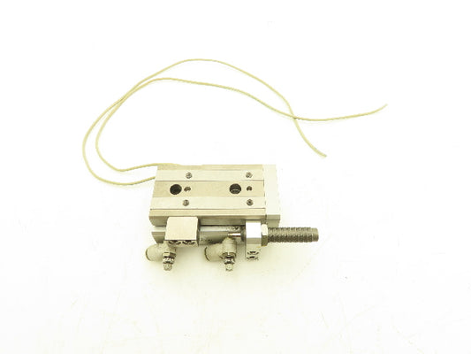 SMC MXQ20-40B Pneumatic Air Slide Table Cylinder w/Shock 20mm Bore 40mm Stroke