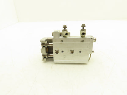 SMC MXQ20L-20A Pneumatic Air Slide Table Cylinder w/Stops 20mm Bore 20mm Stroke