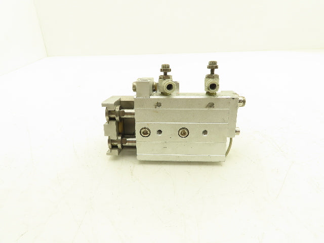 SMC MXQ20L-20A Pneumatic Air Slide Table Cylinder w/Stops 20mm Bore 20mm Stroke