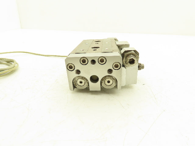 SMC MXQ20L-20A Pneumatic Air Slide Table Cylinder w/Stops 20mm Bore 20mm Stroke