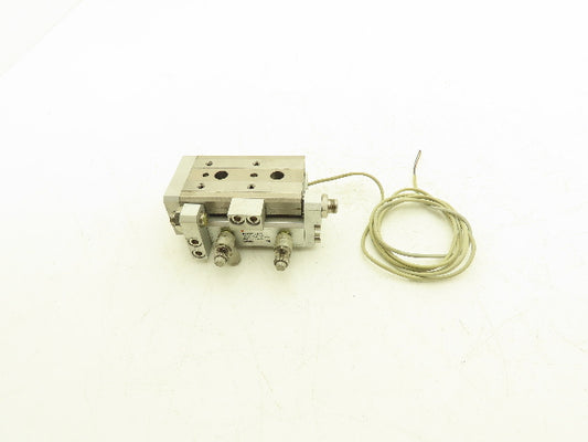 SMC MXQ20L-20A Pneumatic Air Slide Table Cylinder w/Stops 20mm Bore 20mm Stroke