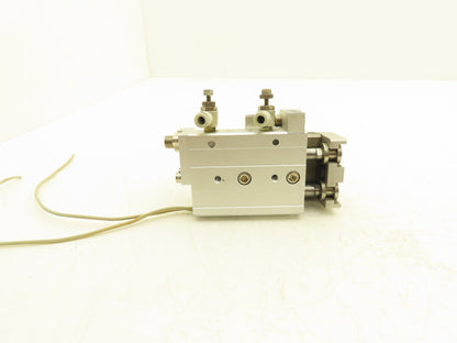 SMC MXQ20-20A Pneumatic Air Slide Table Cylinder w/Stops 20mm Bore 20mm Stroke