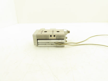 SMC MXQ20-20A Pneumatic Air Slide Table Cylinder w/Stops 20mm Bore 20mm Stroke