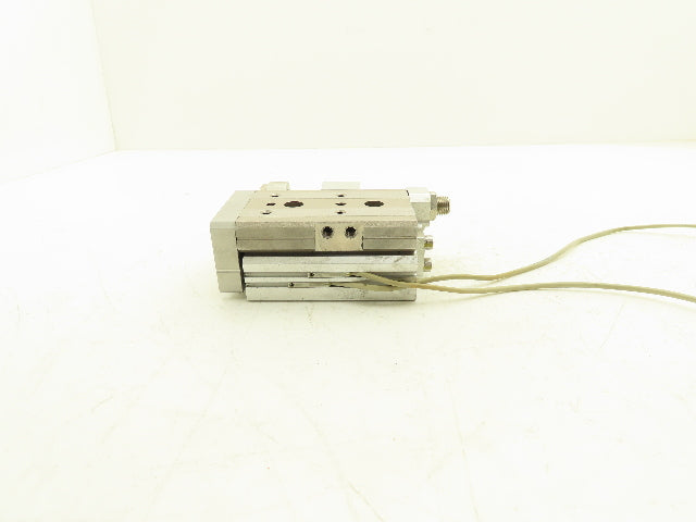 SMC MXQ20-20A Pneumatic Air Slide Table Cylinder w/Stops 20mm Bore 20mm Stroke