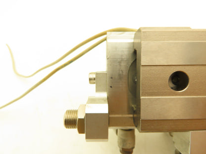 SMC MXQ20-20A Pneumatic Air Slide Table Cylinder w/Stops 20mm Bore 20mm Stroke